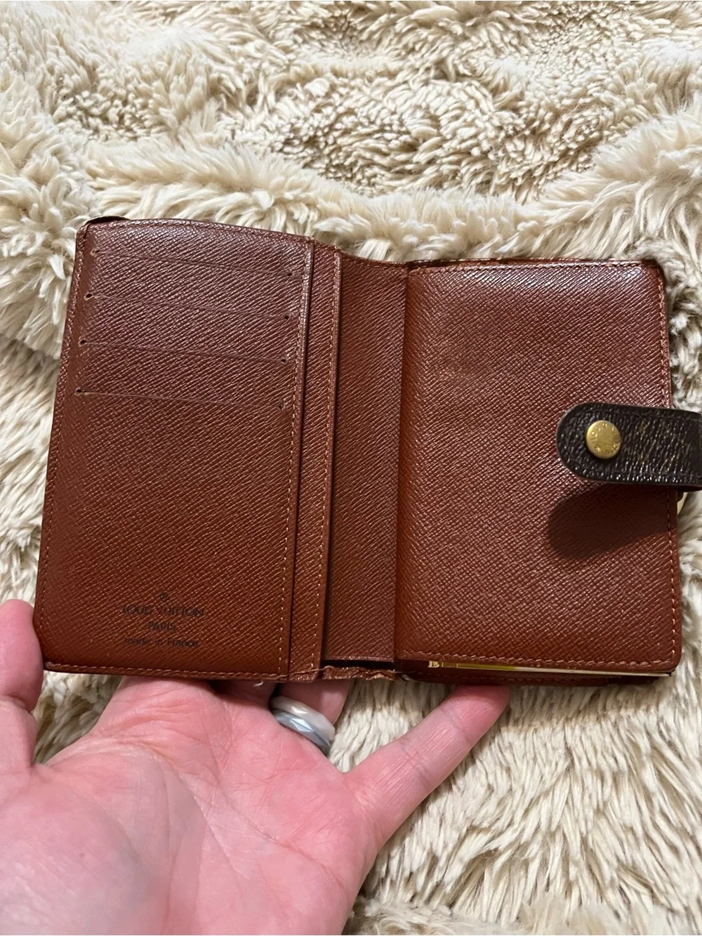 Fixer Louis Vuitton Monogram Canvas Snap Agenda in Dark Brown and Gold
